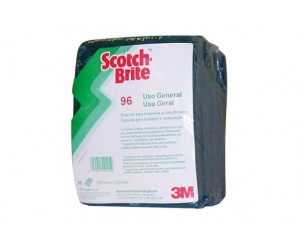 SCOTCH BRITE ESTROPAJO FIBRA.VE.15x19CMx15U 96158190