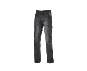 PANTALON CARGO STONE ISO WASHED NEW BLACK-C6208 T-30