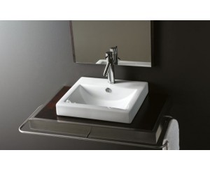 LAVABO CAPRI S / ENCIMERA 500x445x160 BL.