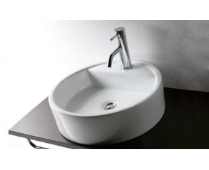 LAVABO BALI S / ENCIMERA 48x14 BL.