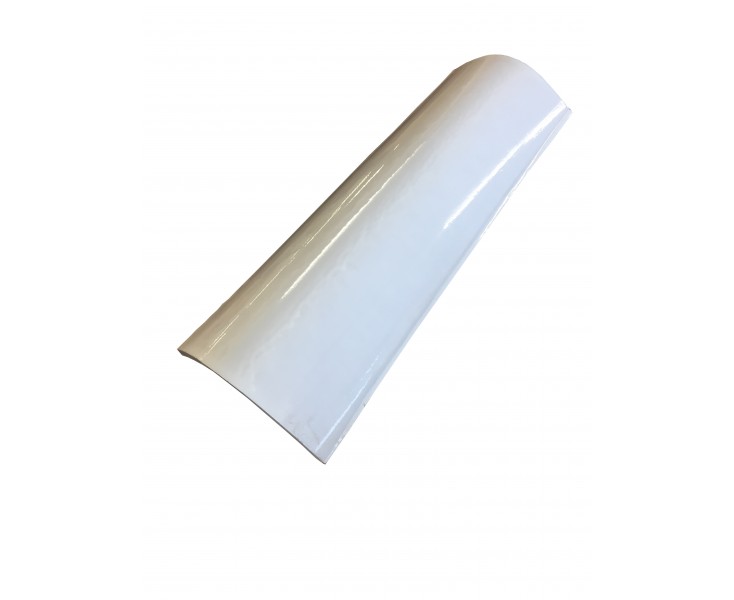 TEJA BORJA CURVA 40x19 ENAMELTADA SUPERIOR BLANCO