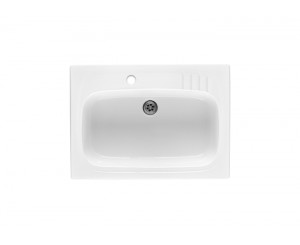GRES LUGANO SINK 60x50 1C. WHITE