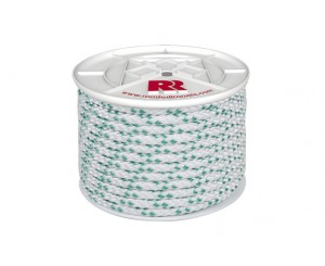 BRAIDED POLYPROPYLENE ROPE 10MM-100MT WHITE ROMBULL