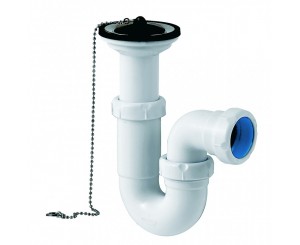S-90 CURVED SIPHON WASHBASIN 40 1-1 / 2 S-H C / VALV.