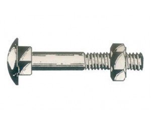 SCREW DIN 603 ZIN 4,6 C / NUT 8x80