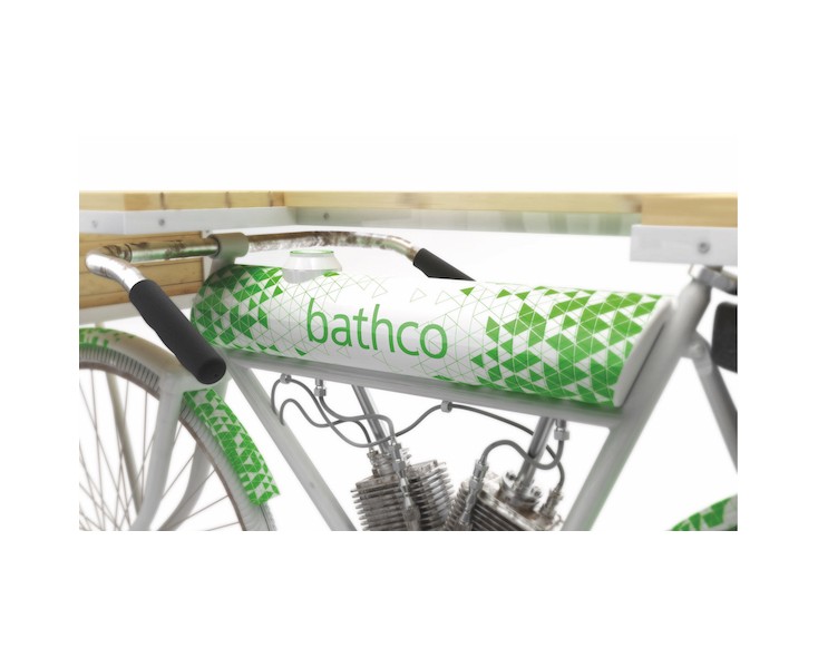 BICYCLE EXHIBITOR 183x46x88 WHITE