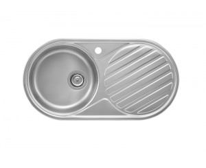 SINK INOX DUO-80 84x44 1C.1E.DCHA.