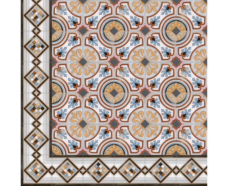 OCTOGONO DIGLAS MULTICOLOR 20x20
