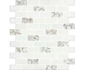 BRICK ROQUE MESH WHITE 25x30