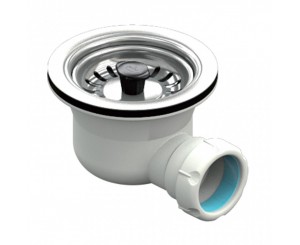 S-635 JUNTAFIX 1 / 2x115 S / HORIZONTAL INOX SINK VALVE  