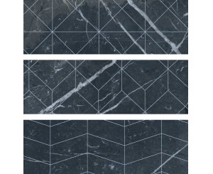 BRICK VELVET-GEO BLACK 11x33.15