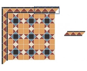 RICHMOND BLACK BORDER 12.1x42  