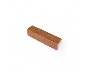 WHITE ANGLE CANTONERA NATURAL 30x7x7