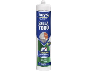 CEYS SILICONE SELLATODO TRANSLUCIDO CARTUCHO 280ml.  