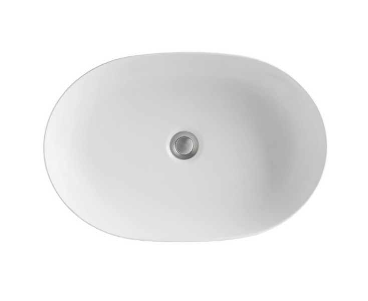 NOLITA WASHBASIN 60x40 WHITE OVAL