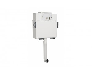 HIGH RECESSED TUBE SWITCH DOUBLE WHITE PUSH BUTTON