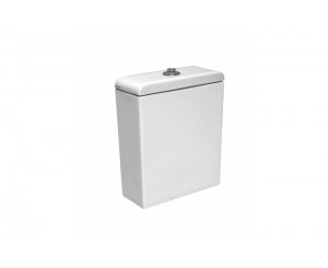 TANK WITH VINTAGE LID DOUBLE PUSH BUTTON WHITE  