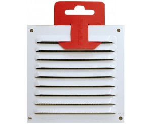 WHITE ALUMINUM GRILL 15x15 C / HOOK