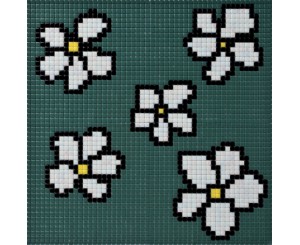 REVIGLAS GRESITE FLOWER GREEN CORD 1.2x1.2