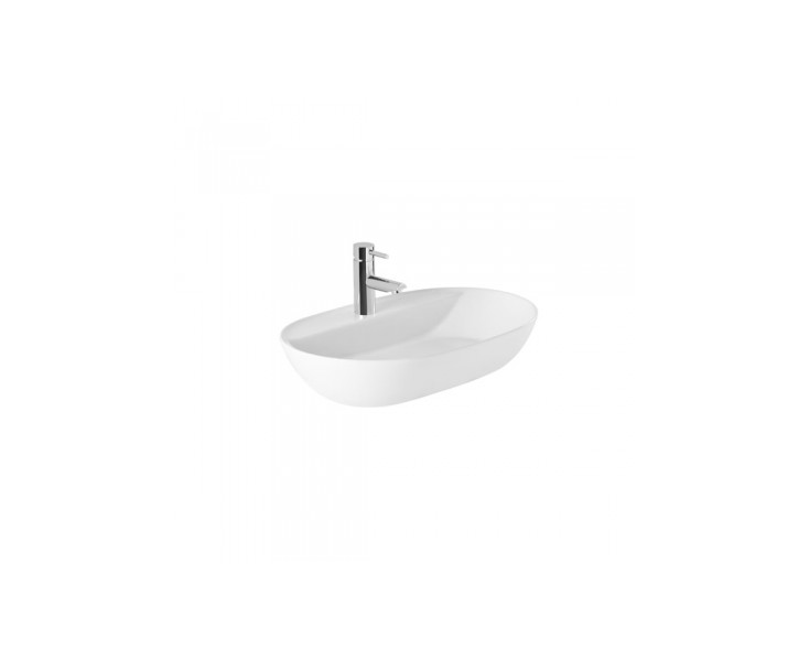 LAVABO SANLIFE OVAL 60x38 C / WHITE HOLE  