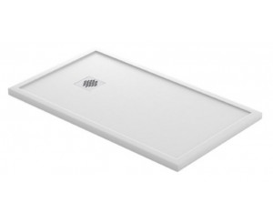 SHOWER PLATE QUARTZ GRANADA 090x178 WHITE GRANITO 