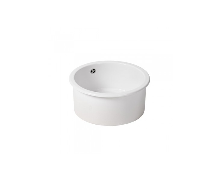 CERAMIC VALET SINK W/VALVE 45 1C WHITE CIRCULAR