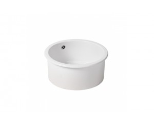 CERAMIC VALET SINK W/VALVE 45 1C WHITE CIRCULAR