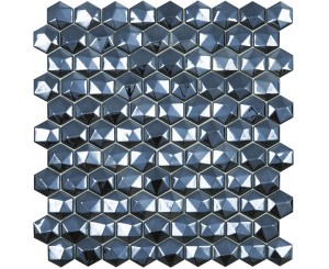 VIDREPUR GRESITE 358 / D DIAMOND BLACK HEX 35x35  
