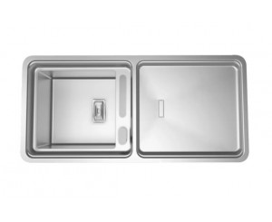 PACK SINK VISION-100 1100x525 1C INOX + BOX QS 3000 CR.  