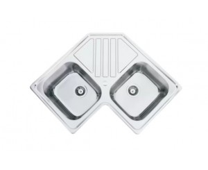 SINK KEPPLER BB ANGULAR 830x830 2C 1E INOX POLISHED  