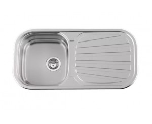 SINK SEVILLA FLAT 860x435 1C 1E INOX POLISHED