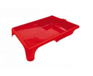 RED PLASTIC TRAY 25x32