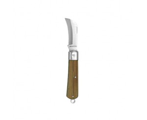 INOX POCKET KNIFE WOOD CURVE