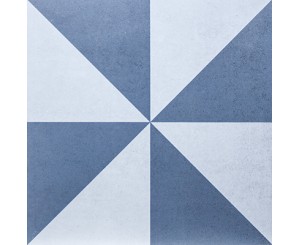 GEOMETRIC DEC. 5 BLUE 20x20  
