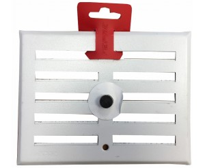 ALUMINUM GRILLE 17x13 WHITE ADJUSTABLE WITH HOOK  