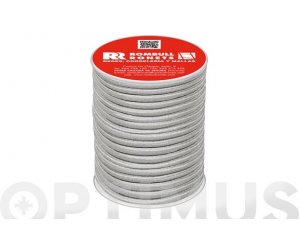 ELASTIC ROPE POLYESTER / LATEX Ø 6 MM 25 MT WHITE