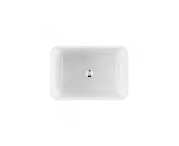 CERAMIC TRIBO SINK S / VALVE 60x42 1C WHITE  