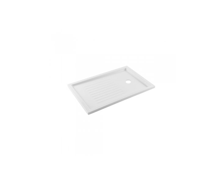 PIANO ACRYLIC SHOWER TRAY 100x70x3.5 WHITE