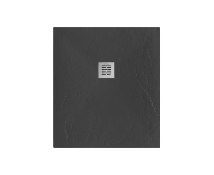MARINE RESIN SHOWER TRAY 110x90x2.7 BLACK GRAIN GRAPHITE