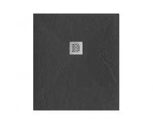 MARINE RESIN SHOWER TRAY 110x90x2.7 BLACK GRAIN GRAPHITE