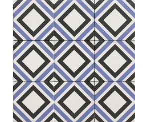 BELFAST BLU DECORADO C2 20x20
