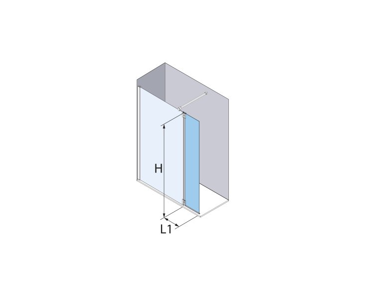 PRESSURE FOLDING SHOWER ONE PF2000 350mm