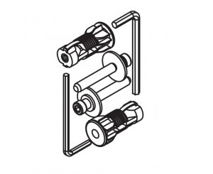 FIXING ASSEMBLY HINGE CUSHION FAN CUSHION FASTENING
