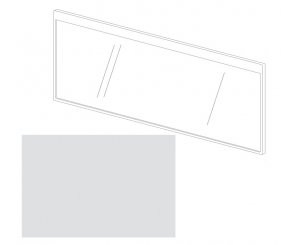 MIRROR BOX 120x50x4.5 WHITE  