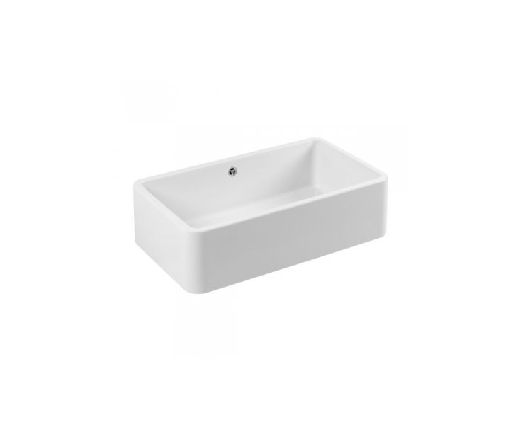 CERAMIC FARMHOUSE SINK W / VALVE 80x46 1C WHITE  