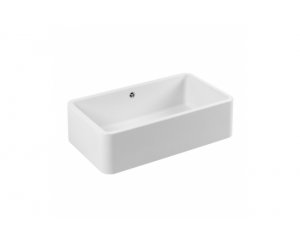 CERAMIC FARMHOUSE SINK W / VALVE 80x46 1C WHITE  