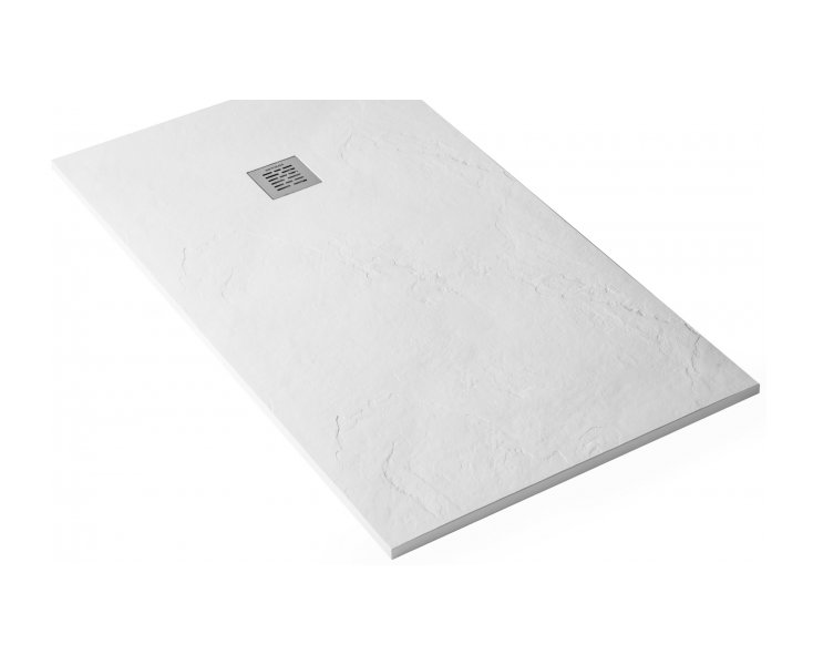 SHOWER TRAY MARINE RESIN 165x80x2.7 WHITE SLATE