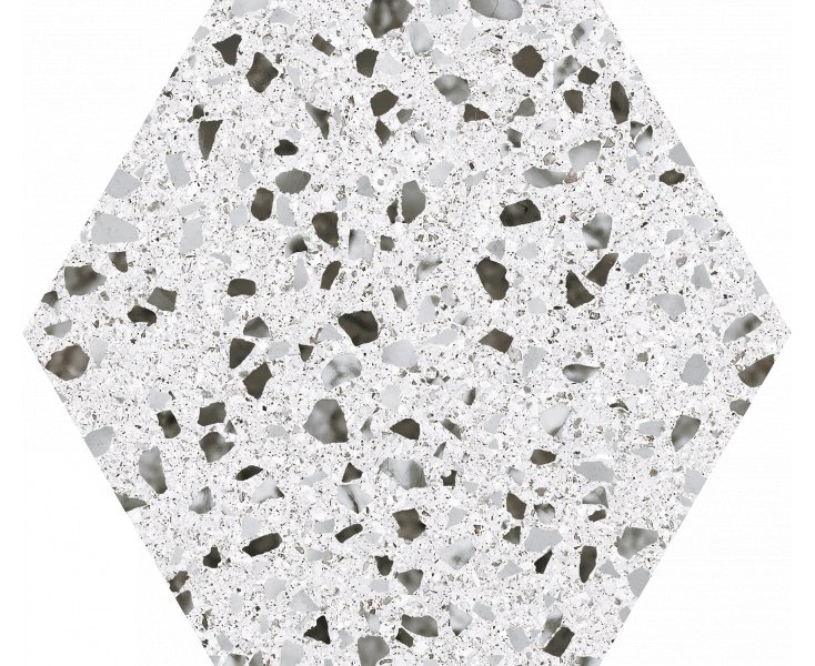 VENICE WHITE HEX25 22x25