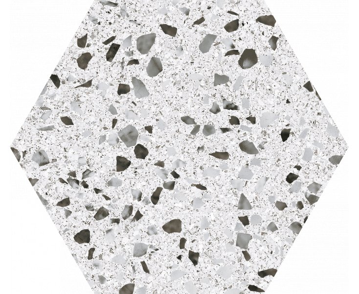 VENICE WHITE HEX25 22x25