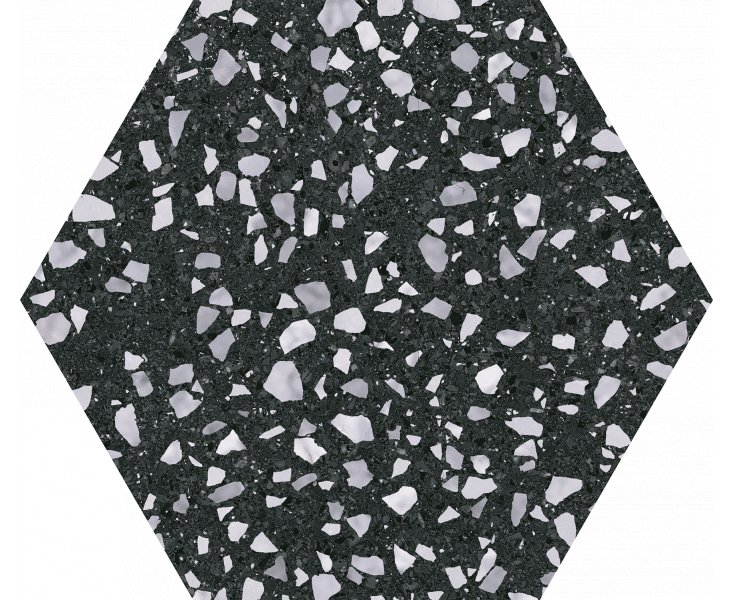 VENICE BLACK HEX25 22x25